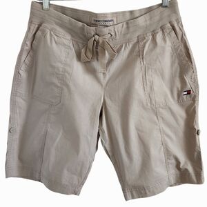 Tommy Hilfiger Tan Draw String Shorts, Roll Tab